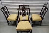 Set of 4 Kindel Chippendale Side Chairs