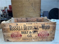 Russell Burdsall Ward Nuts and Bolts wood box