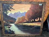 large framed painting