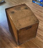 Primitive wooden bin