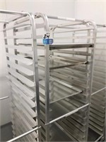 Rolling Sheet Pan Racks WITH Trays on Cart