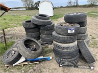 QUANTITY OF USED TIRES AND RIMS