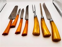 Bakelite Knives & Carving Set