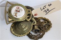 LOT OF HORSE BRASS (9)
