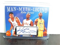 Kobe Bryant Man-Myth-Legend Facsimile Auto Card