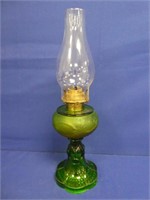 Hamilton Green Base Oil Lamp