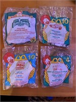 Set of 4 Mcdonalds happy meal toys SEALED Power