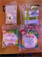 Set of 4 Mcdonalds happy meal toys SEALED Duck