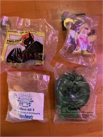 Set of 4 Mcdonalds happy meal toys SEALED Batman,