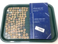 232 Lincoln Pennies, Most Wheat.