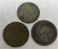 1919 Canada Nickel, No Date Silver 3 Cent Piece.