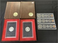 1971 & 1972 Ike Proofs, 3 Special Mint Type Sets.