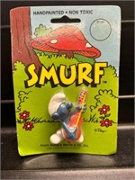 1982 RARE Guitar Smurf MOC MIP Sealed