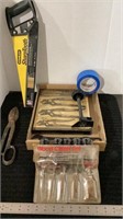 Craftsman Rubber-grip tools, snips, wood chisels