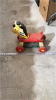 Vintage fisher price whinny ride on pull horse