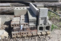 Skid Of Mixed Brick & Cement Blocks