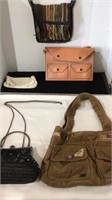 Assorted handbags, including Roxy, black beaded,