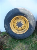 Bourgault rim with 7.60-15SL Tire