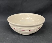 Longaberger Woven Traditions Red Cereal Bowl 6"
