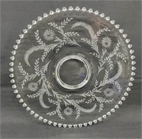 Imperial Candlewick Floral Variant Torte Plate