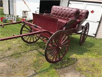CARRIAGE, WAGONETTE TWO SEATER HORSE DRAWN BUGGY