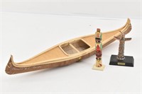 Souviniers: Crafted Canoe from Merritt  B. C.