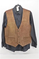 Cinch Long Sleeve Shirt & Saugatuck Leather F