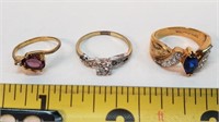 3- Gold Plated Rings