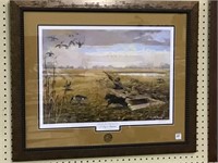 Professionally Framed Signed Ducks Unlimited 2009