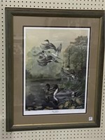 Professionally Framed Signed Ducks Unlimited 2000