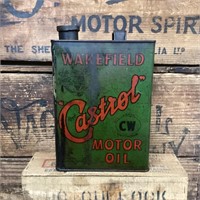 Early Wakefield Castrol Imp Gallon Tin
