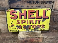 Original Shell Spirit For Motors Enamel Flange