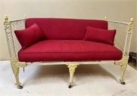 CAST IRON VICTORIAN YOUTH'S BED/SETTEE
