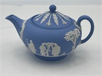 Wedgwood BLUE JASPERWARE MYTOLOGICAL SCENE Teapot