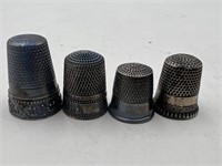 Sterling silver thimbles 14 grams