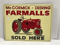 McCormick - Deering Farmalls metal sign.