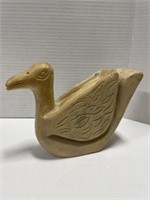 Carved stone bird, 7 "