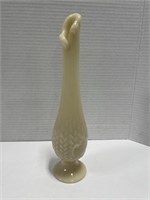 Westmoreland by Fenton, Almond Glass Vase, 11 "