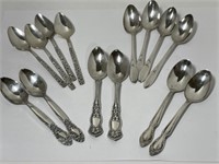 7 Matching Pairs of SP Coffee Spoons - Rogers,