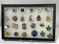Showcase of Curling Pins - 1950s-80s