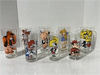 8 Assorted 1970s collector Glasses
