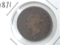 1871 P E I   1  Cent