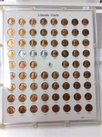 Lincoln Cents 1934d - 1958d In Display