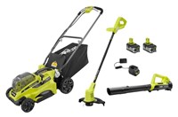 Ryobi 18V Cordless Mower & Lawn Care Accessory Kit