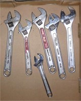 6 crescent wrenches