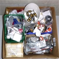 Box of plumbing supplies