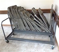 20 folding chairs w/ 2 carriers