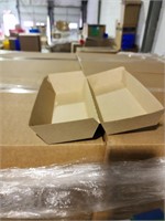NEW CASES CARDBOARD FOOD CONTAINERS 9-1/4 X 4 X 3