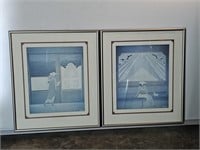 2 Anne Retivat pictures matted and in very nice