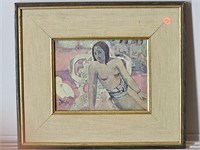 Vairumati- watercolor and canvas-(Gauguin)